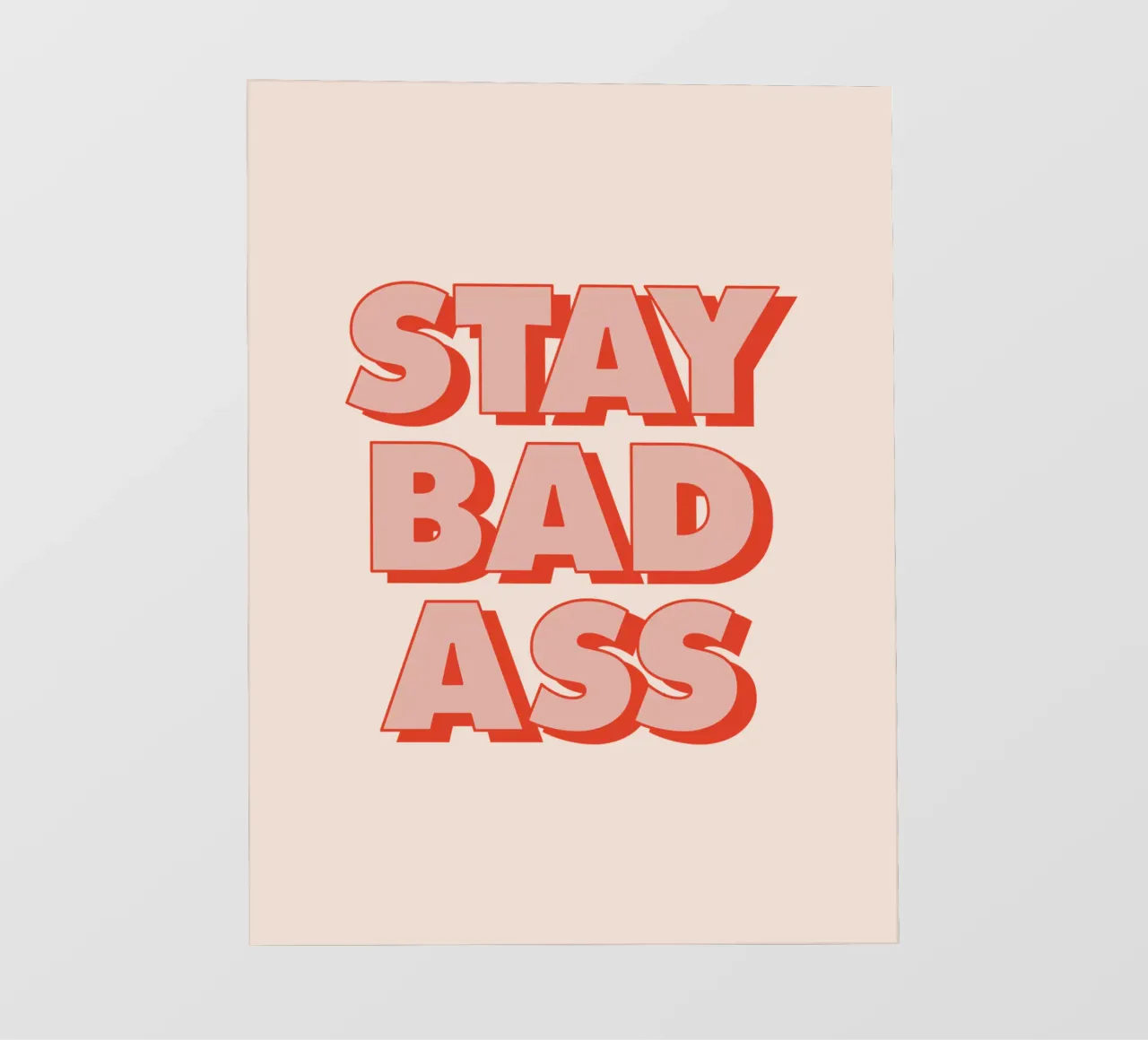 Rimanere cattivi telo in pvc da THE MOTIVATED TYPE