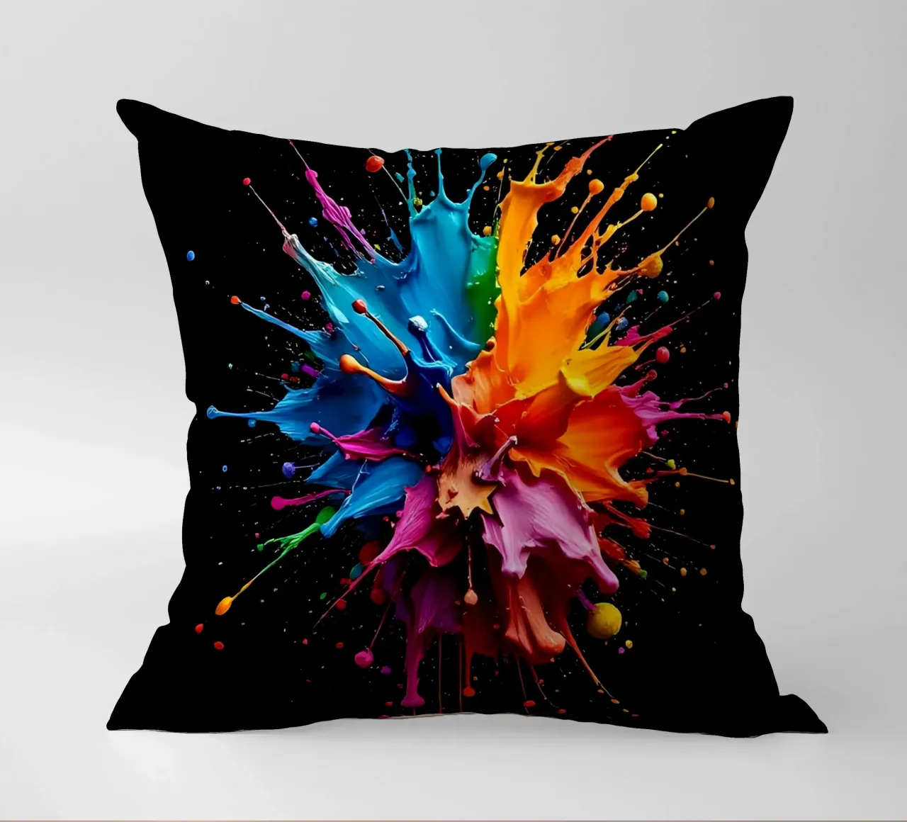Colour blob_StyleC_2 decorative cushion by Farb- und Blütenzauber by LK