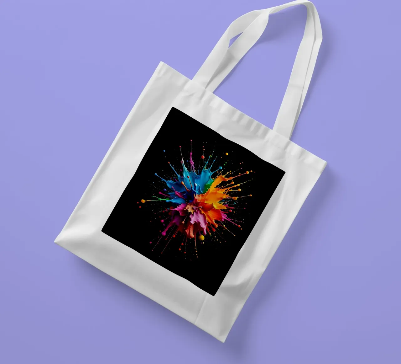 Colore blob_StyleC_2 borsa in juta da Farb- und Blütenzauber by LK