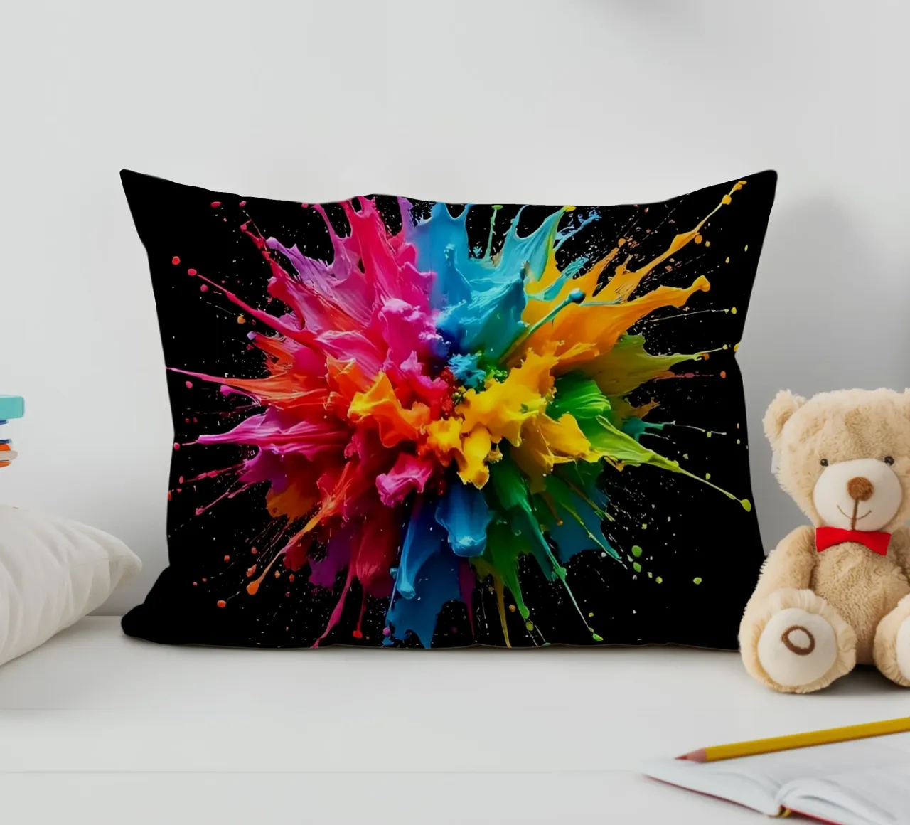Colour Blob_StyleC_3 decorative cushion by Farb- und Blütenzauber by LK