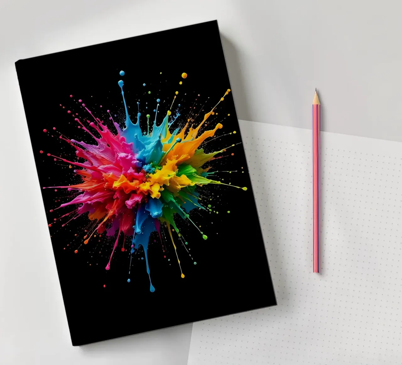 Colour Blob_StyleC_3 notebook by Farb- und Blütenzauber by LK