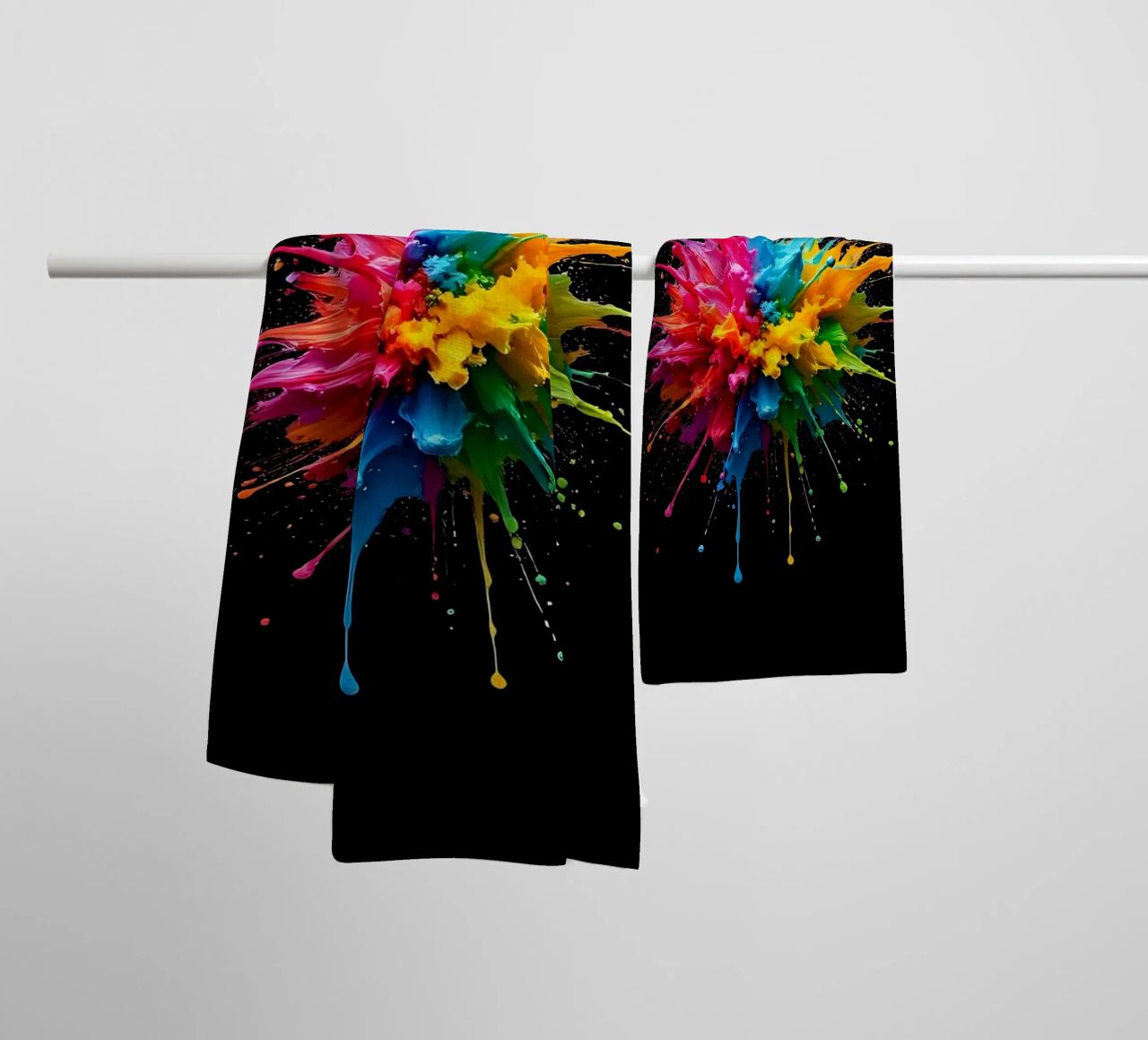 Tache de couleur_StilC_3 serviette de bain de Farb- und Blütenzauber by LK