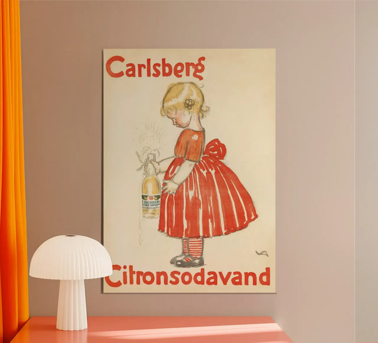 Carlsberg Zitrone Soda Wasser Alu-Dibond von Alexandra Sutton