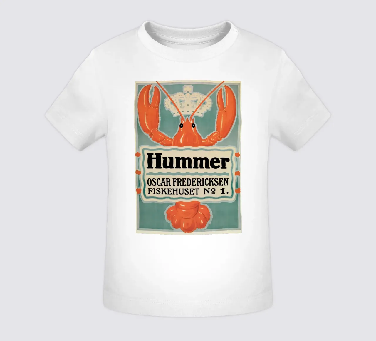 Lobster baby t-shirt by Alexandra Sutton