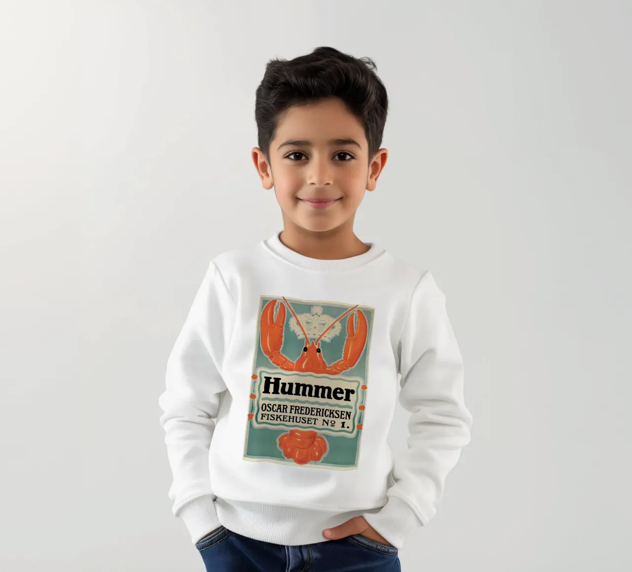 Lobster kids sweatshirt by Alexandra Sutton