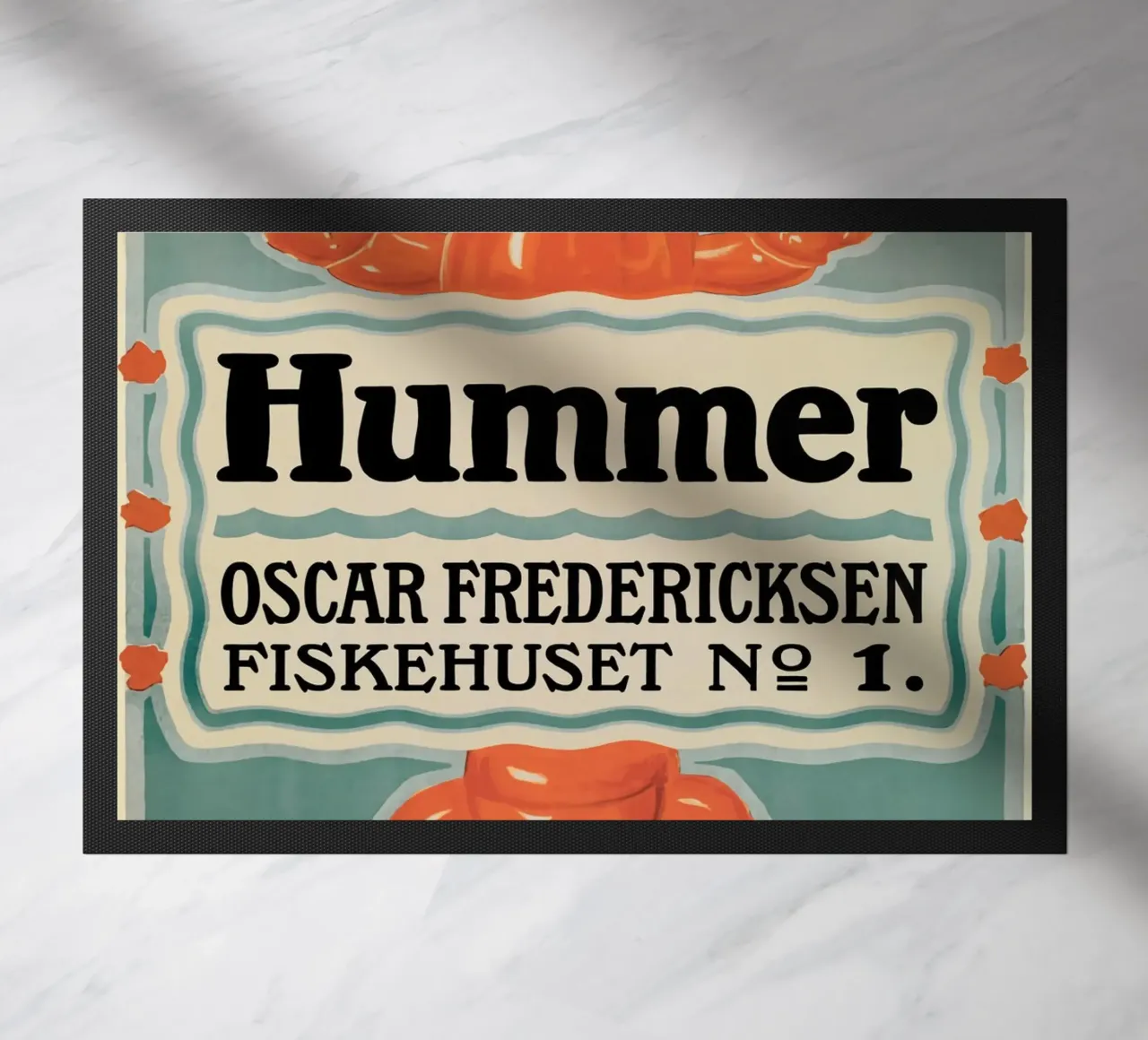 Lobster doormat by Alexandra Sutton