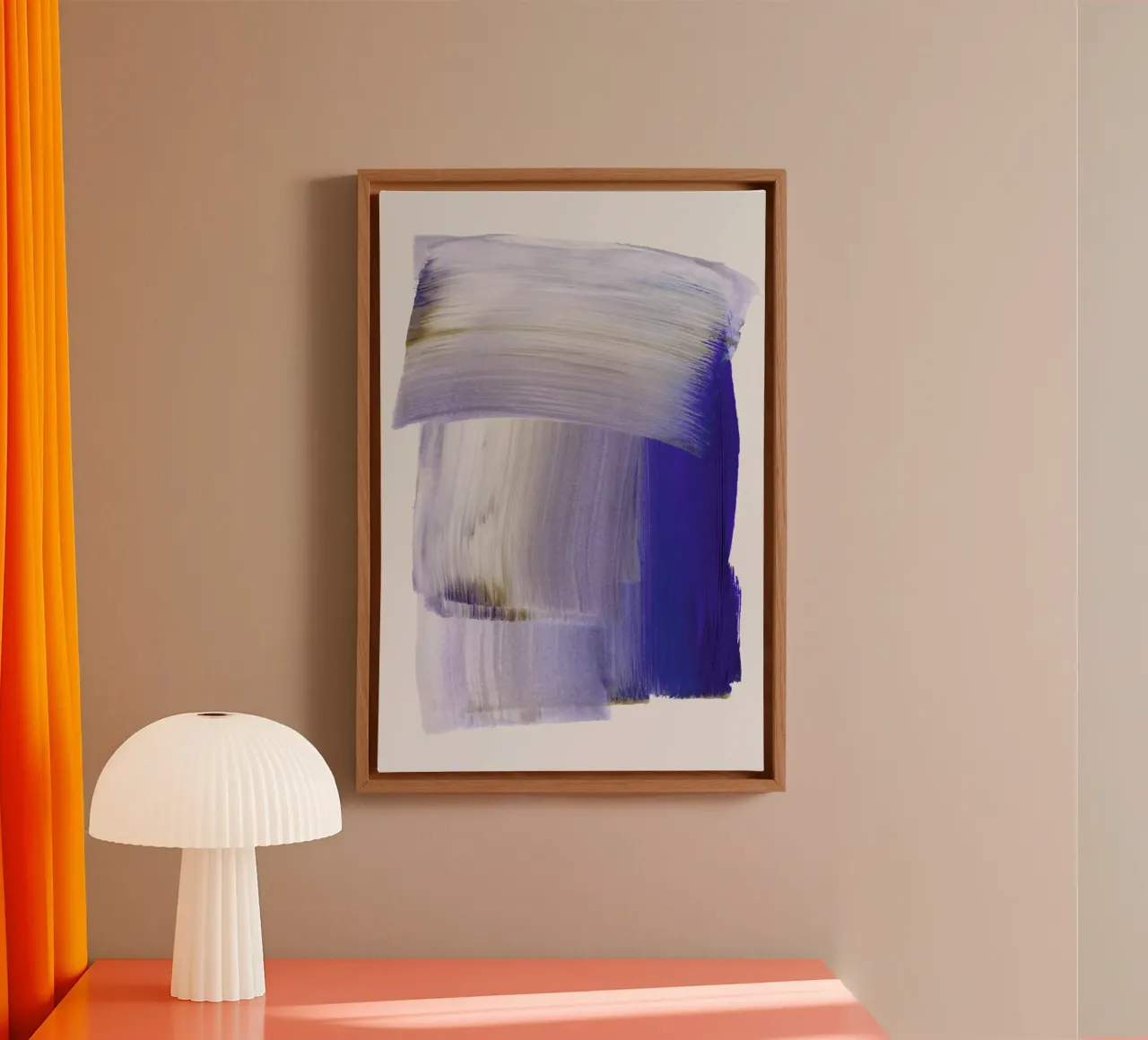 Abstract Brush Strokes 100 tela con Cornice a cassetta da Mareike Böhmer