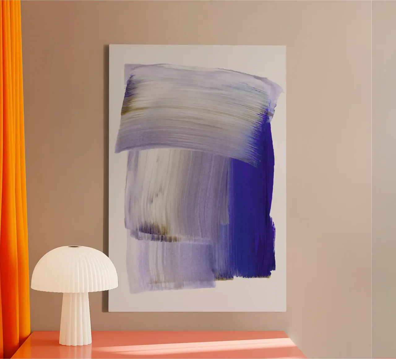 Abstract Brush Strokes 100 tela con Cornice a cassetta da Mareike Böhmer