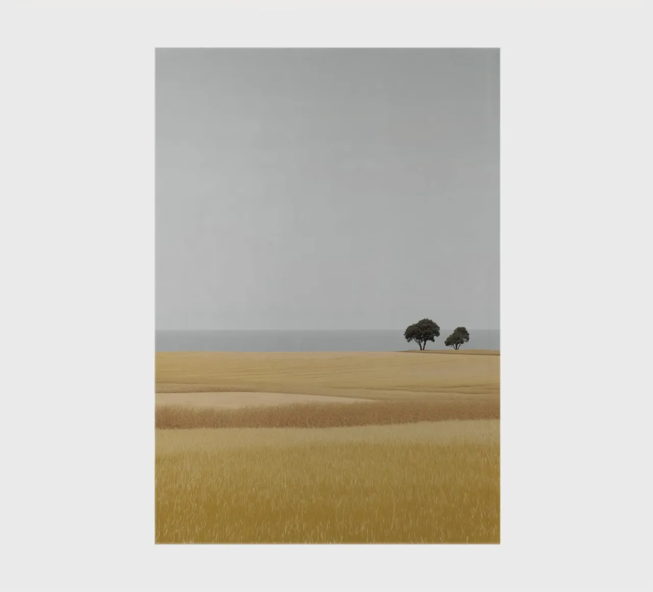 Savannah Landscape with Distant Trees notebook by Indigo Tides Art