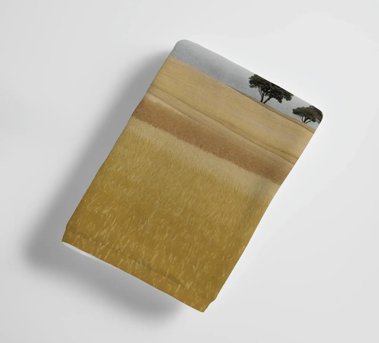 Savannah Landscape with Distant Trees towel by Indigo Tides Art