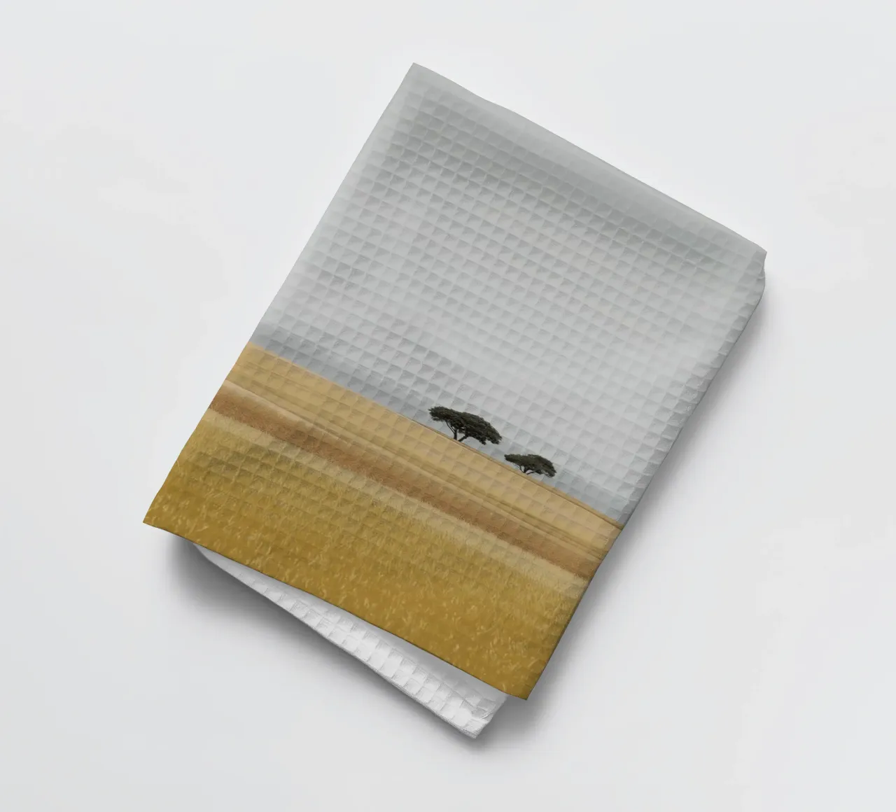 Savannah Landscape with Distant Trees tea towel by Indigo Tides Art