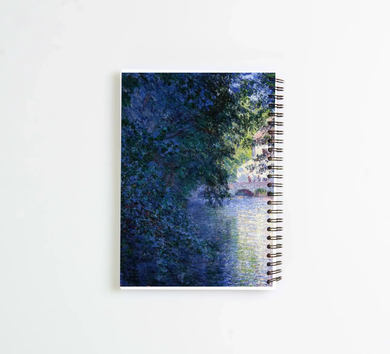 pont de briques tranquillité vue panoramique claude monet carnet à spirale de belong shop