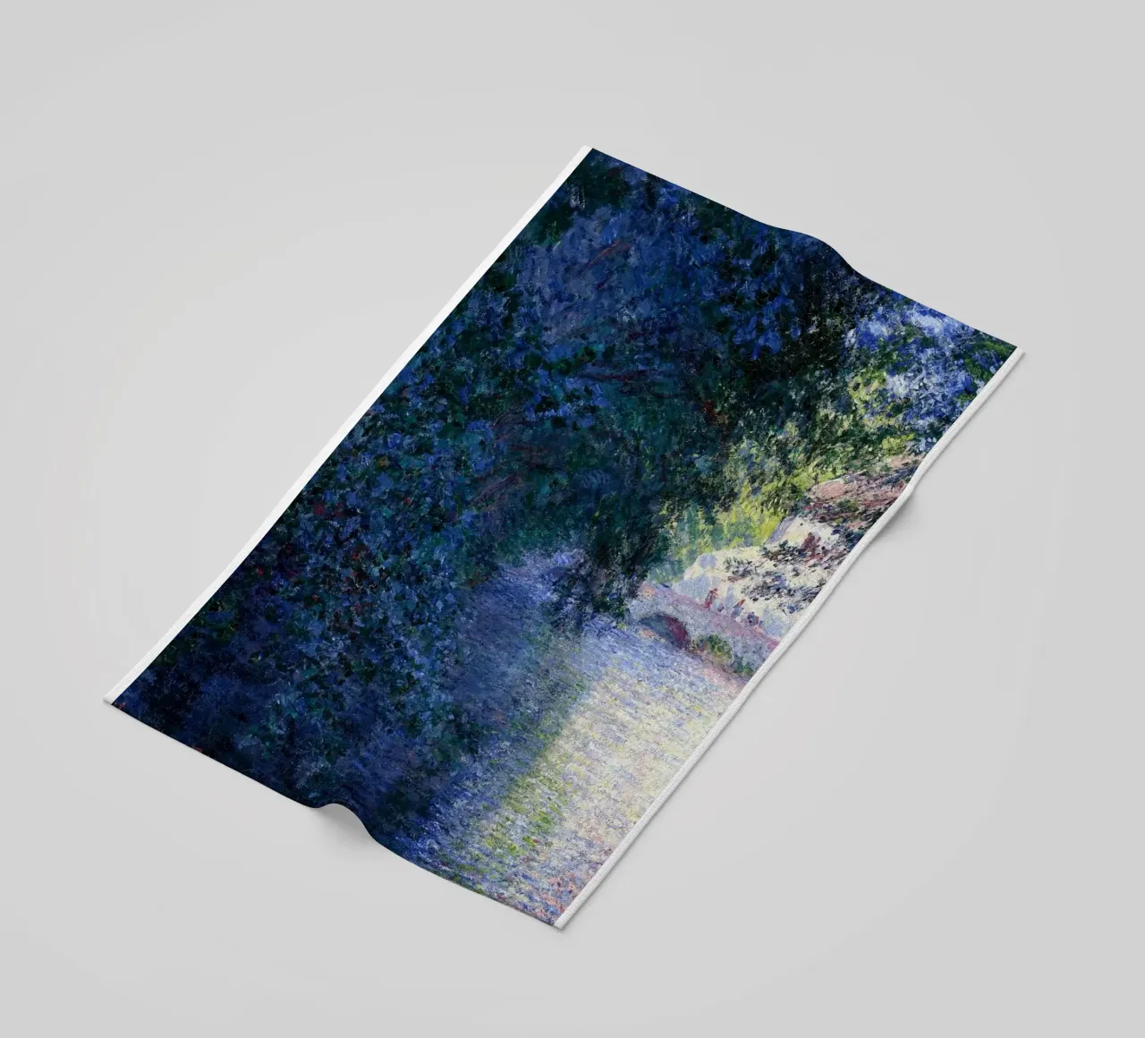 pont de briques tranquillité vue panoramique claude monet serviette de plage de belong shop