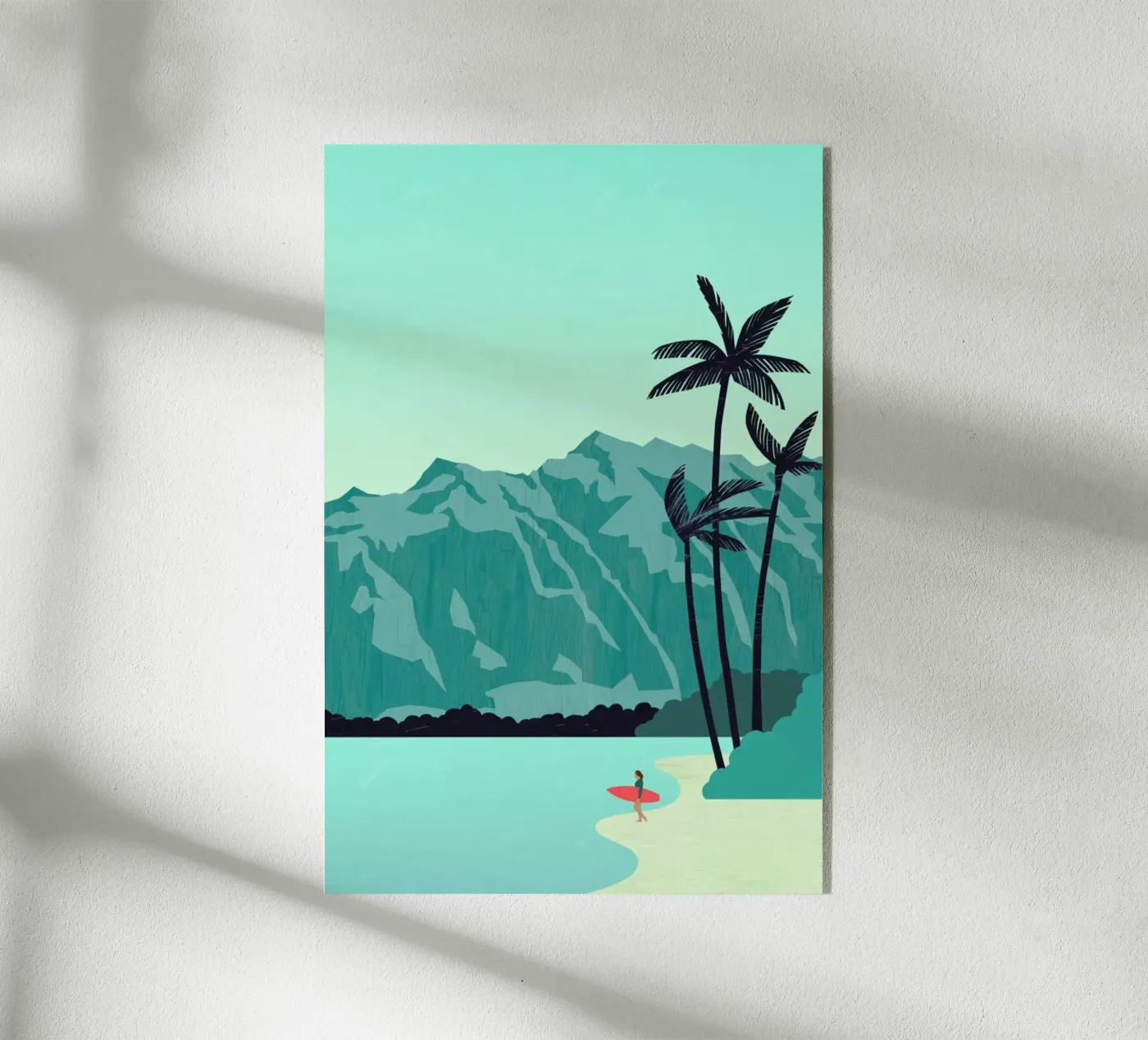 Surfing Beach plexiglass da Katinka Reinke