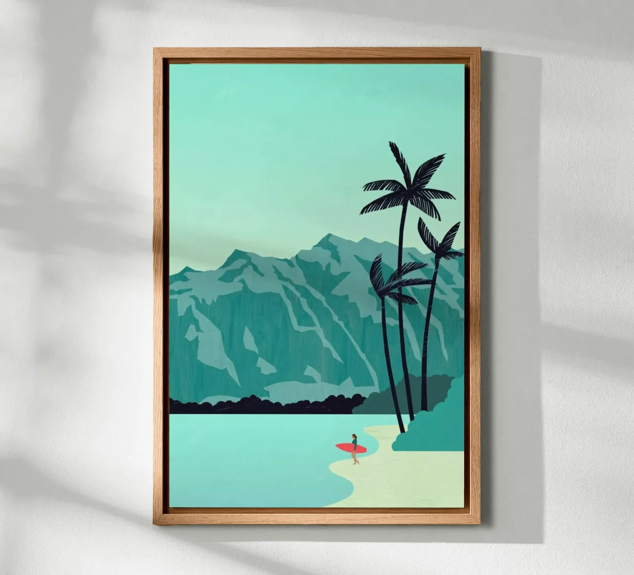 Surfing Beach alluminio dibond da Katinka Reinke