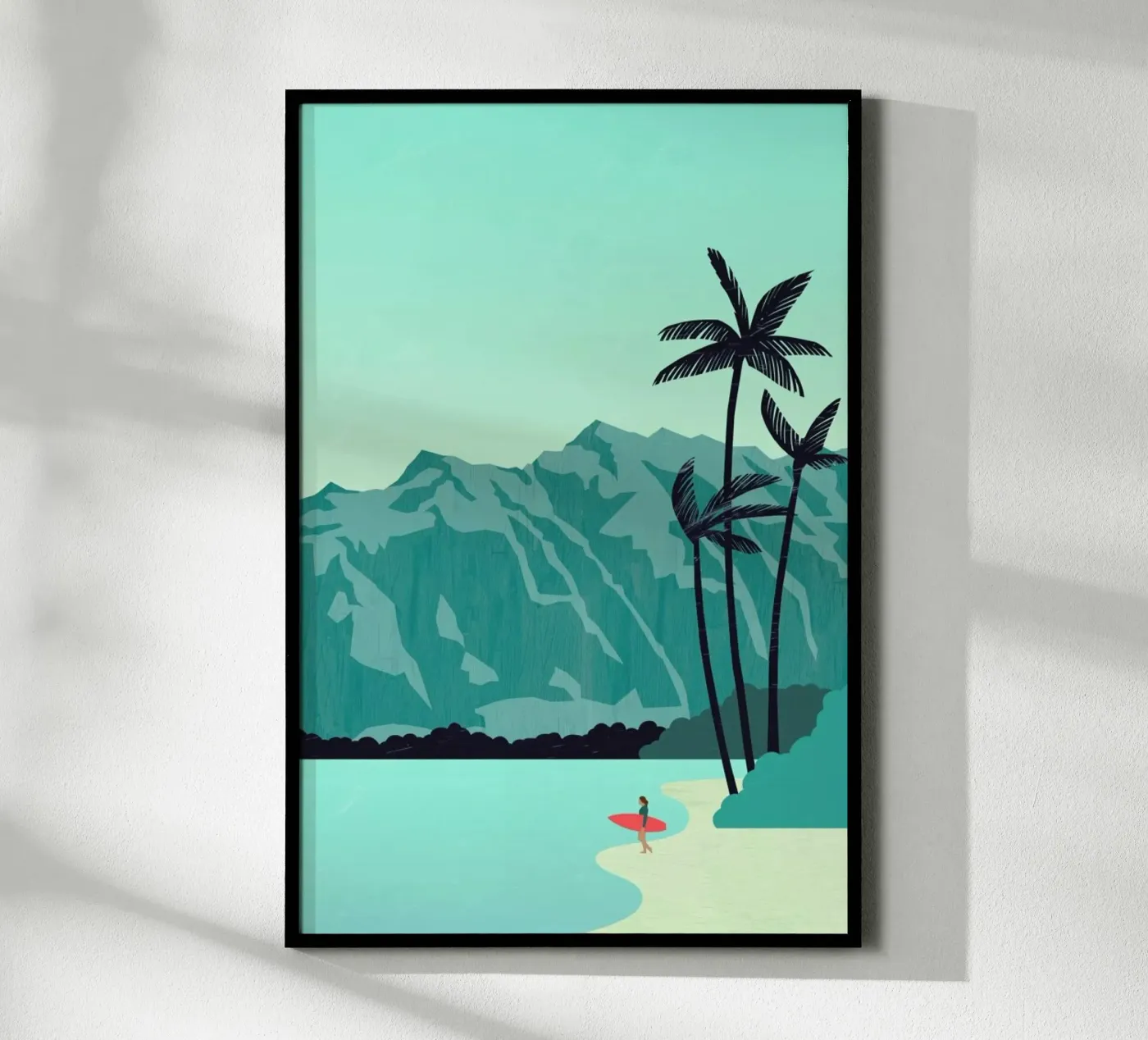 Surfing Beach poster da Katinka Reinke