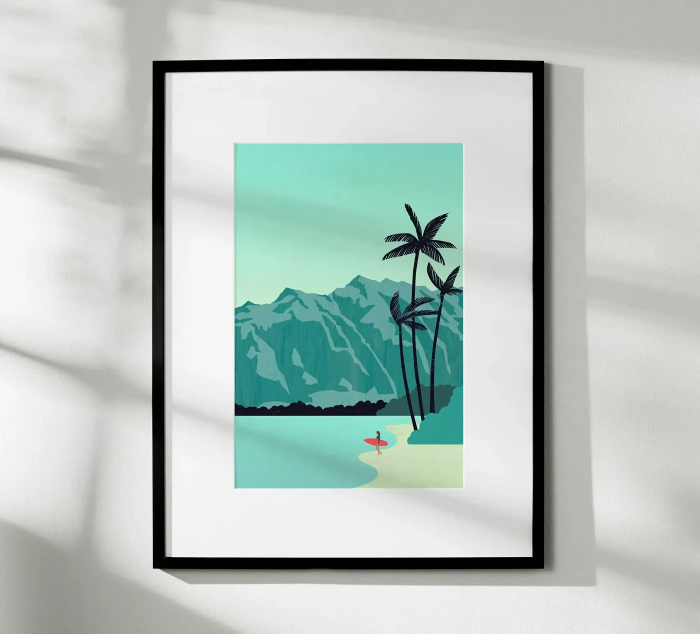Surfing Beach poster da Katinka Reinke