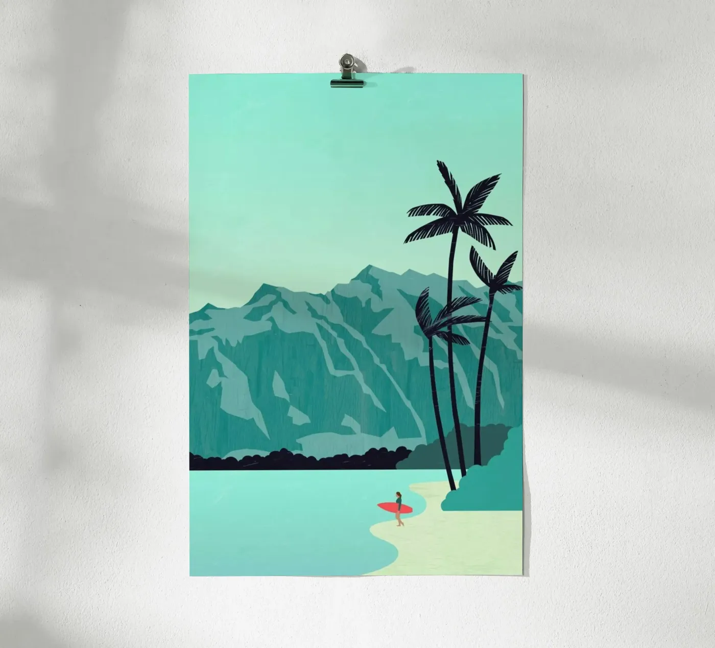 Surfing Beach poster da Katinka Reinke
