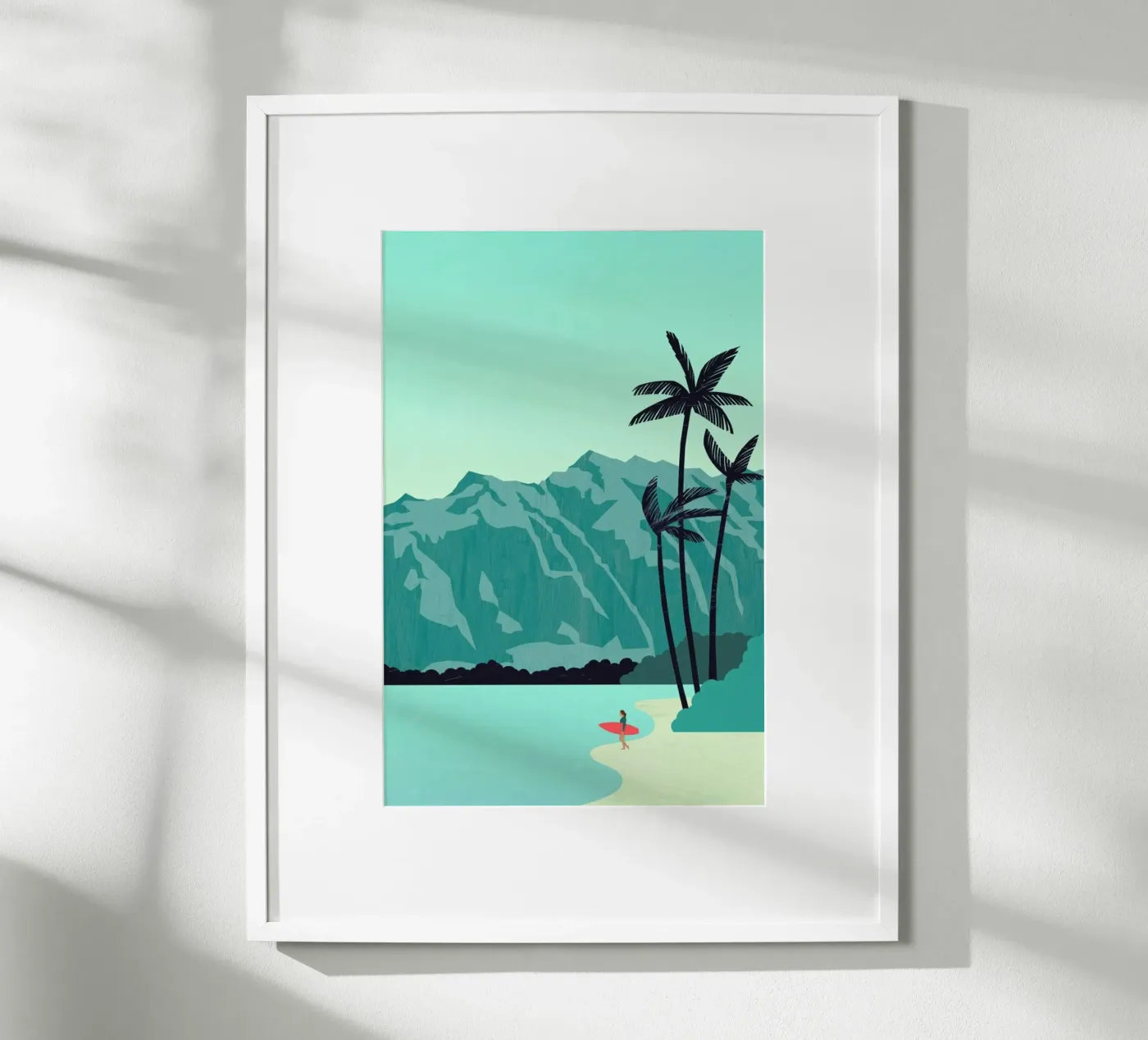Surfing Beach poster da Katinka Reinke