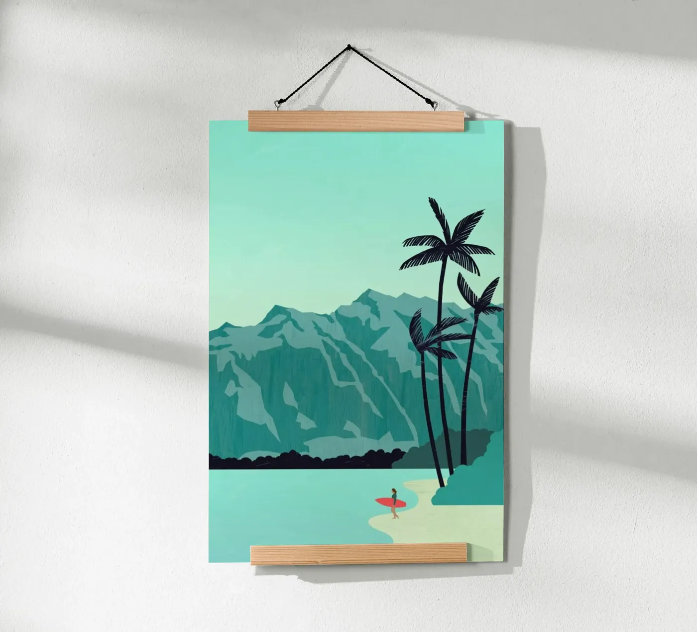 Surfing Beach poster da Katinka Reinke