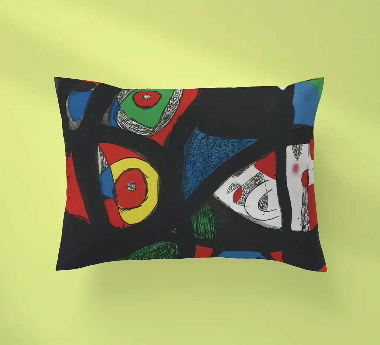 Joan Miró Stampa Gargantua 1977 cuscino da Danielshop
