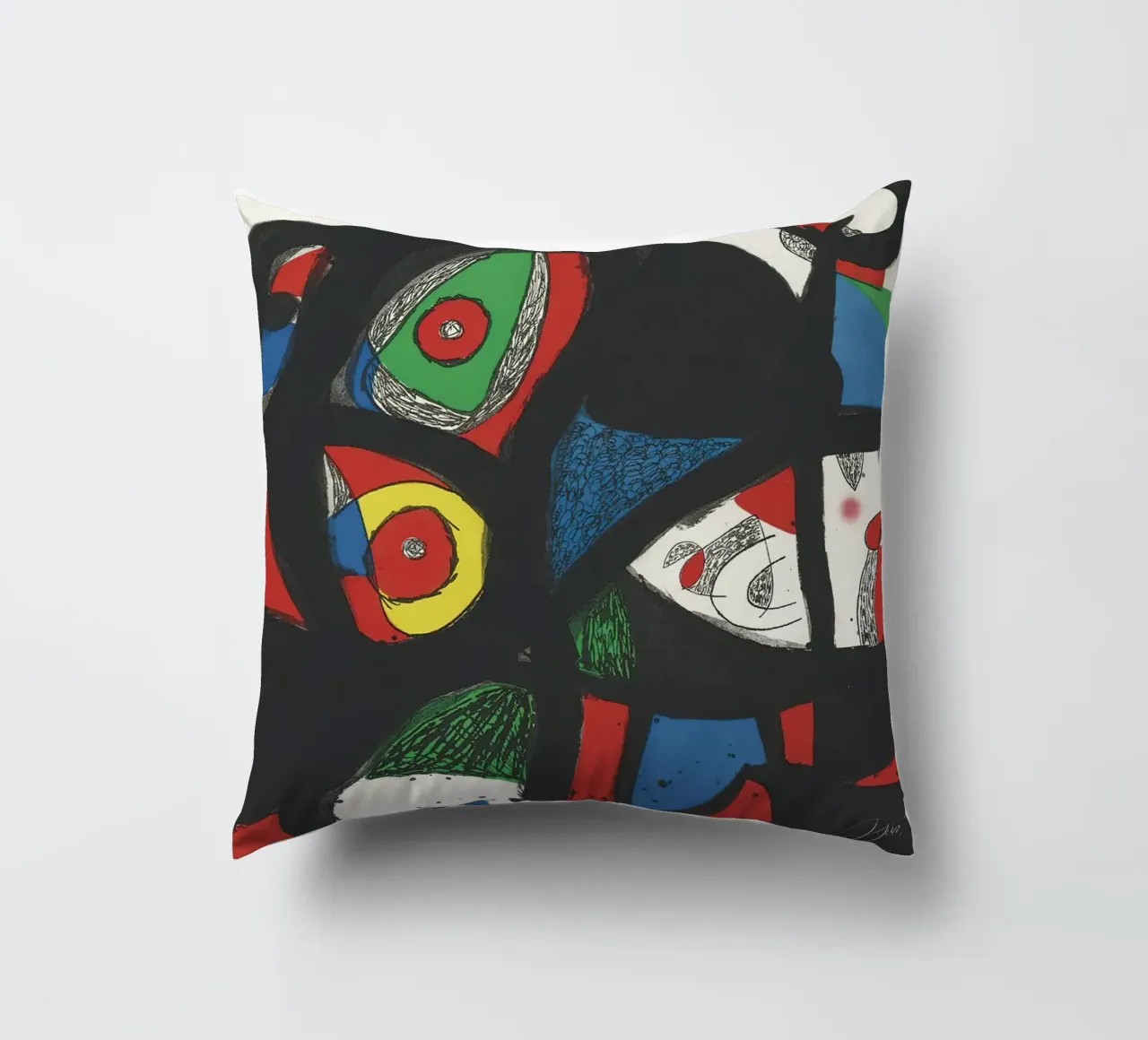 Joan Miró Stampa Gargantua 1977 cuscino da Danielshop