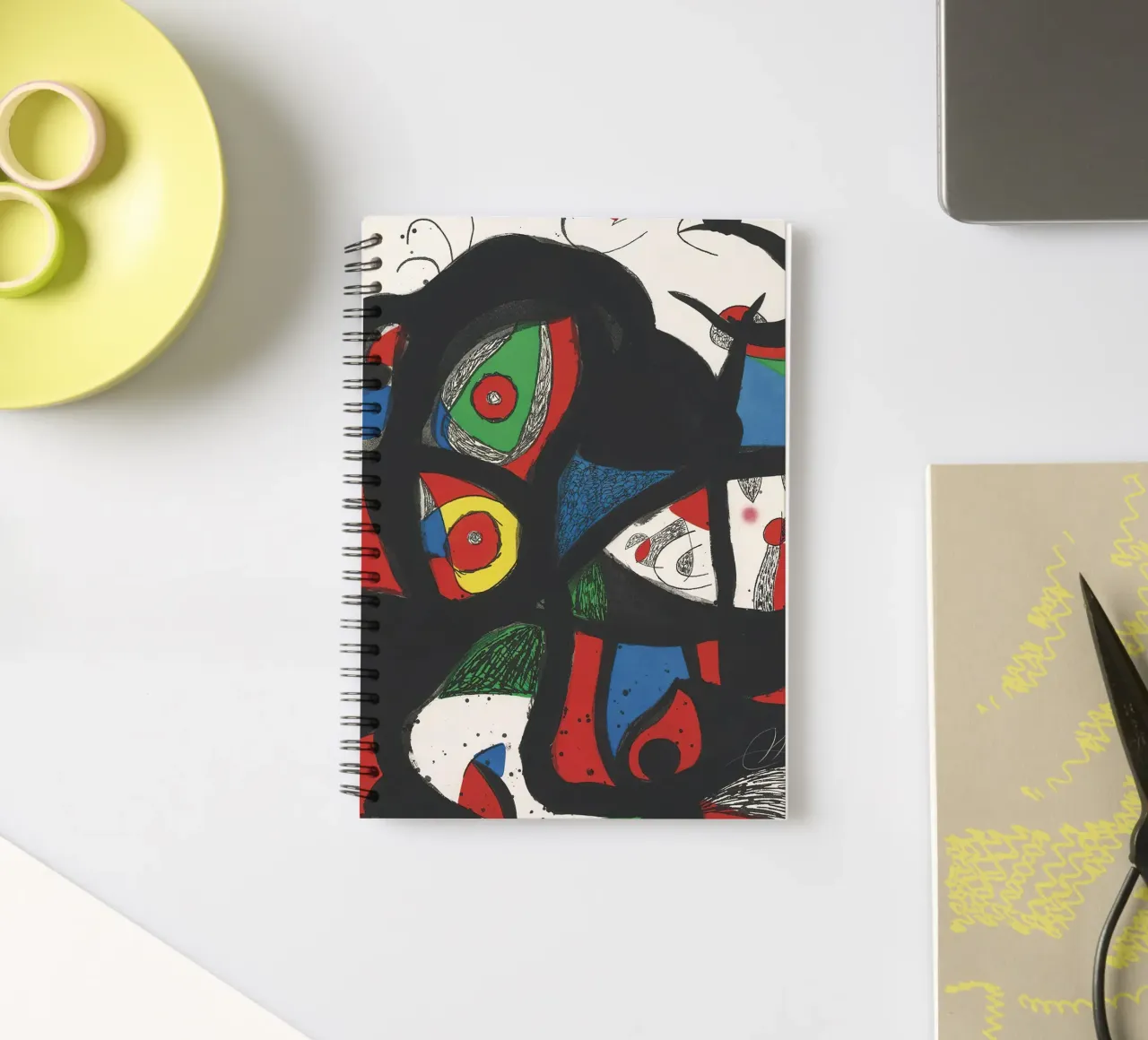 Joan Miró Print Gargantua 1977 spiral notebook by Danielshop