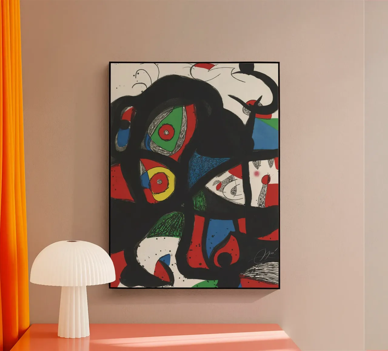 Joan Miró Print Gargantua 1977 acrylic glass by Danielshop