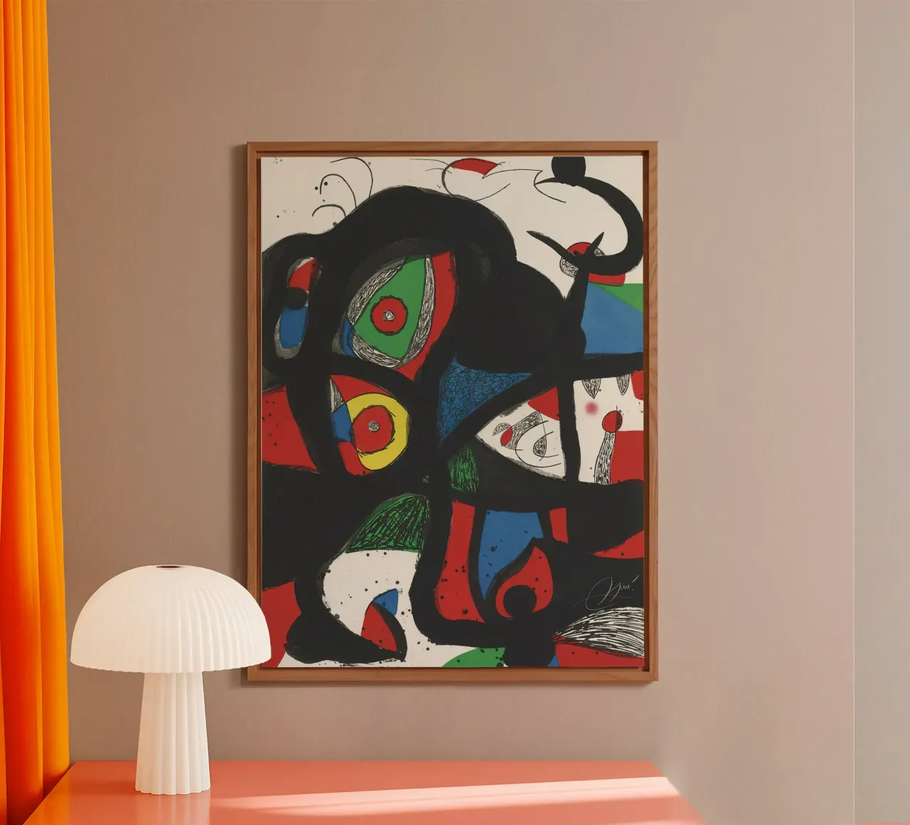 Joan Miró Stampa Gargantua 1977 pannello forex da Danielshop