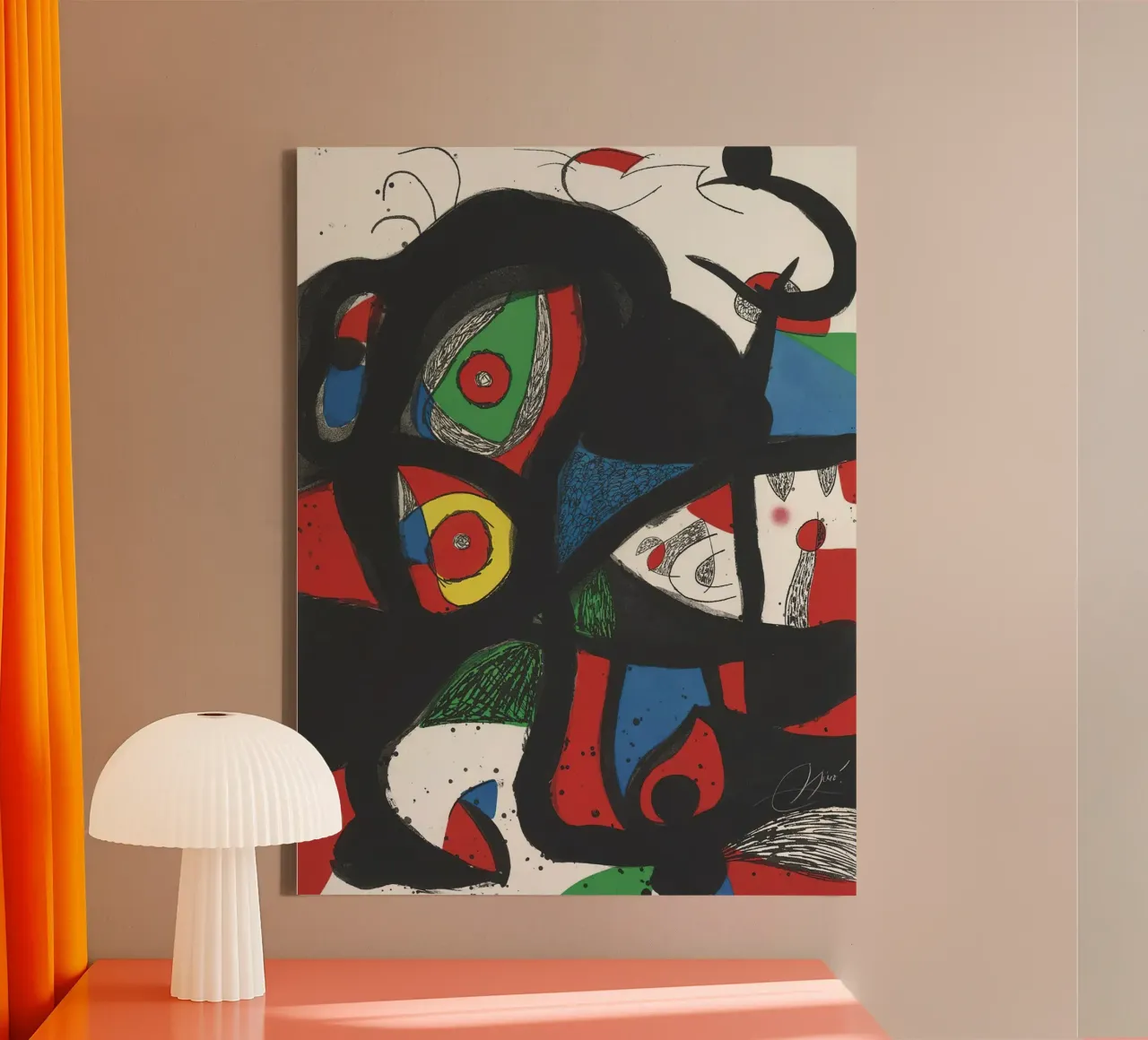 Joan Miró Print Gargantua 1977 canvas by Danielshop