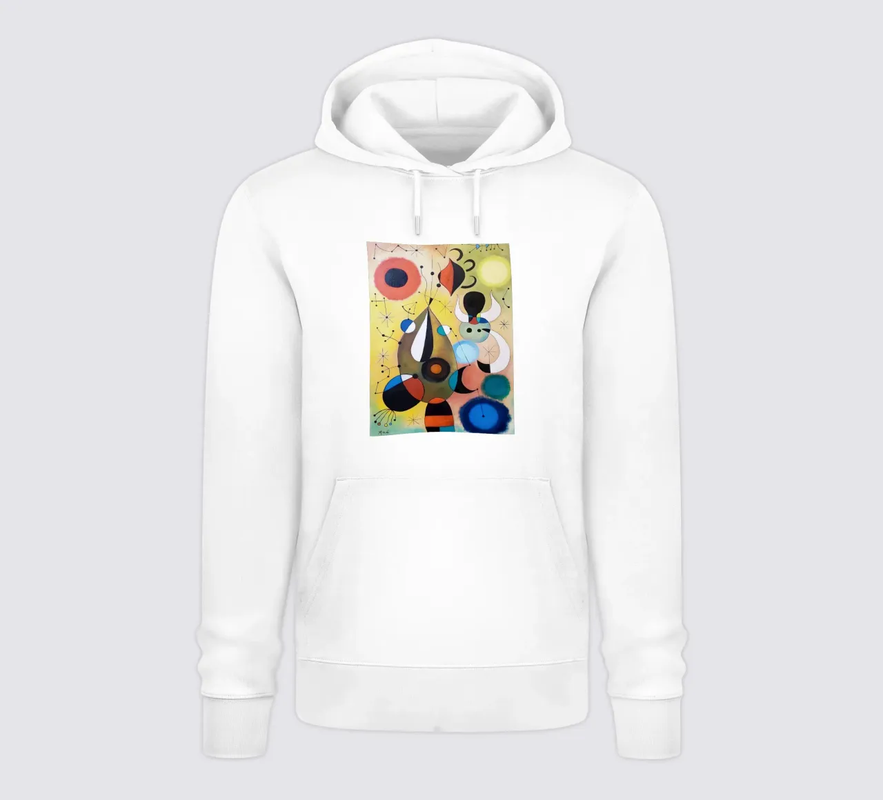 Joan Miró Astratto e puntini felpa con cappuccio da Danielshop
