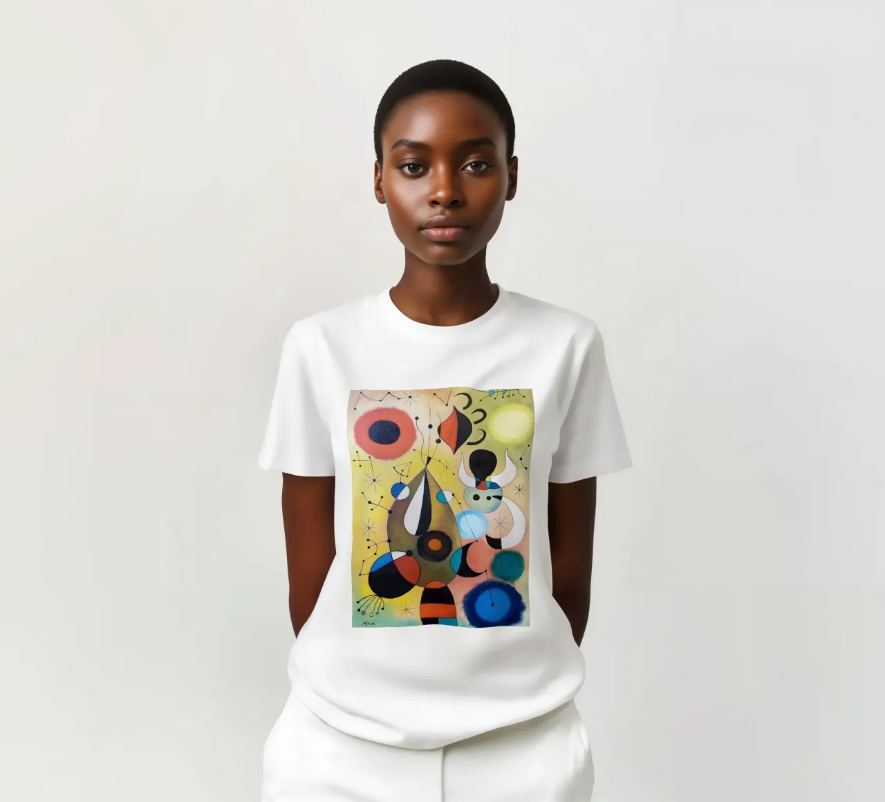 Joan Miró Abstract and Dots t-shirt by Danielshop