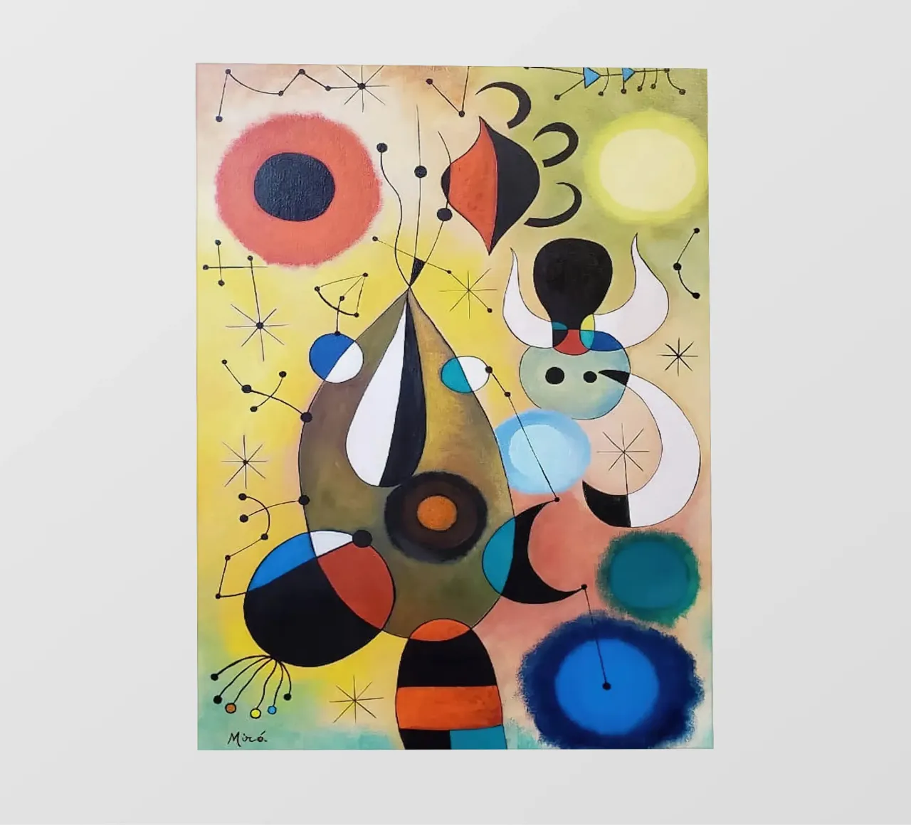 Joan Miró Abstrait et points papier peint photo de Danielshop
