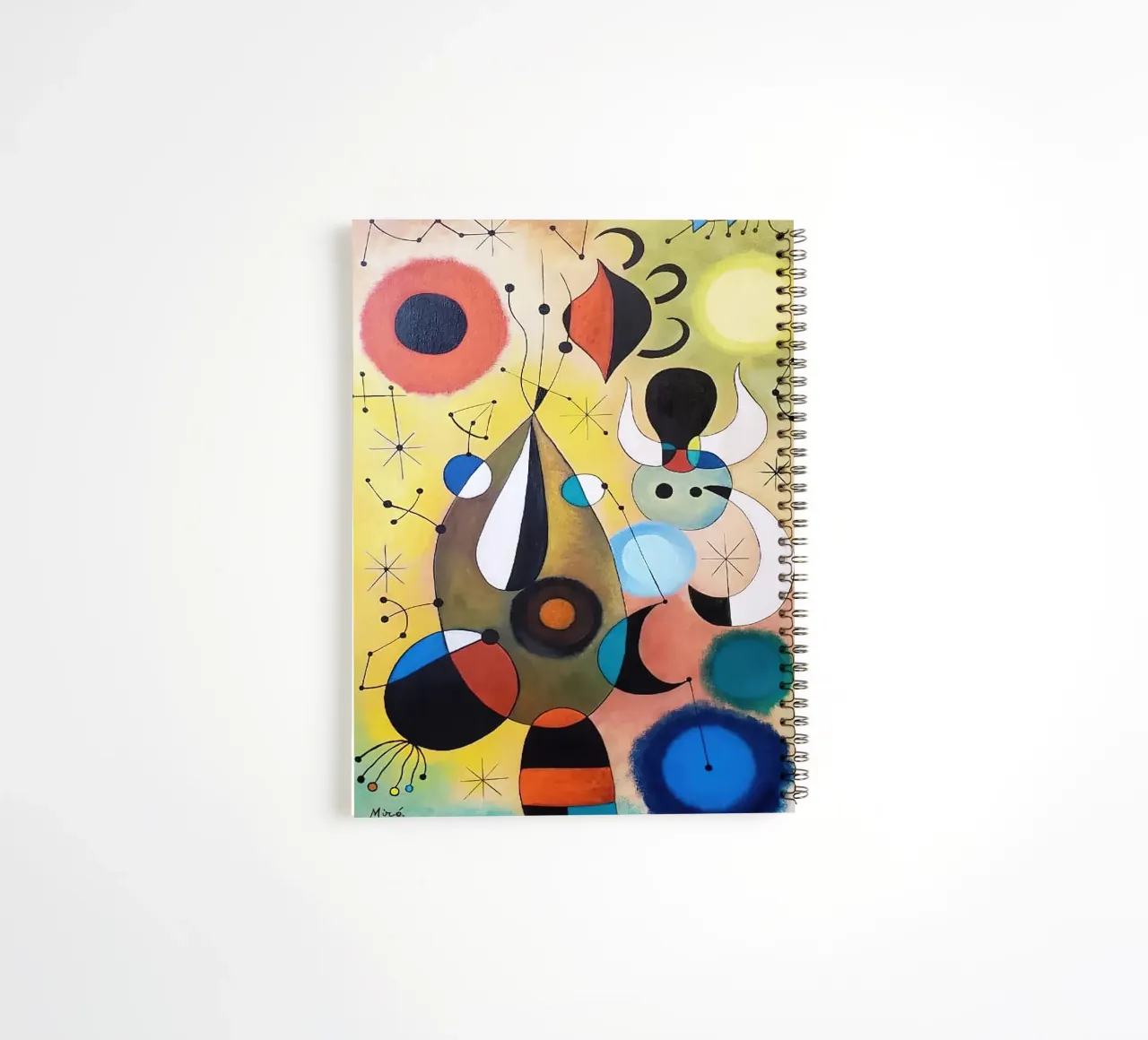 Joan Miró Abstract and Dots spiral notebook by Danielshop