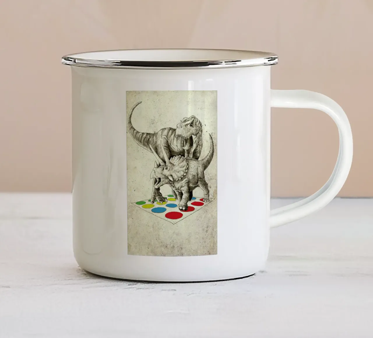 The Ultimate Battle tazza in smalto da DinoMike