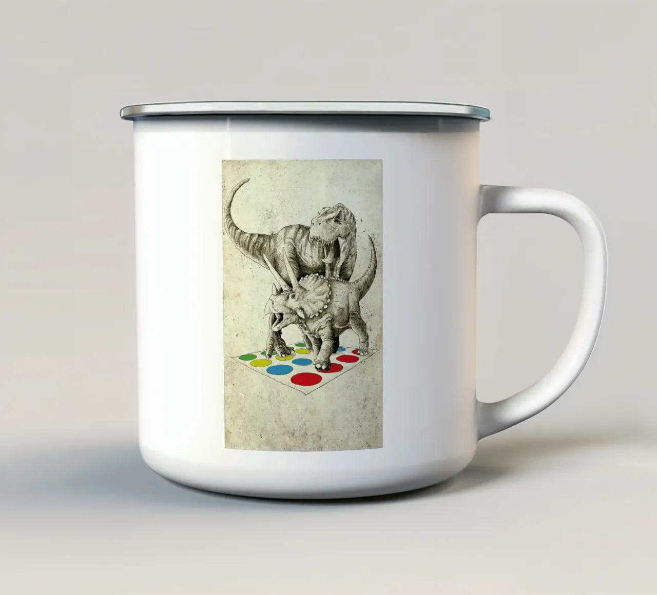 The Ultimate Battle tazza in smalto da DinoMike