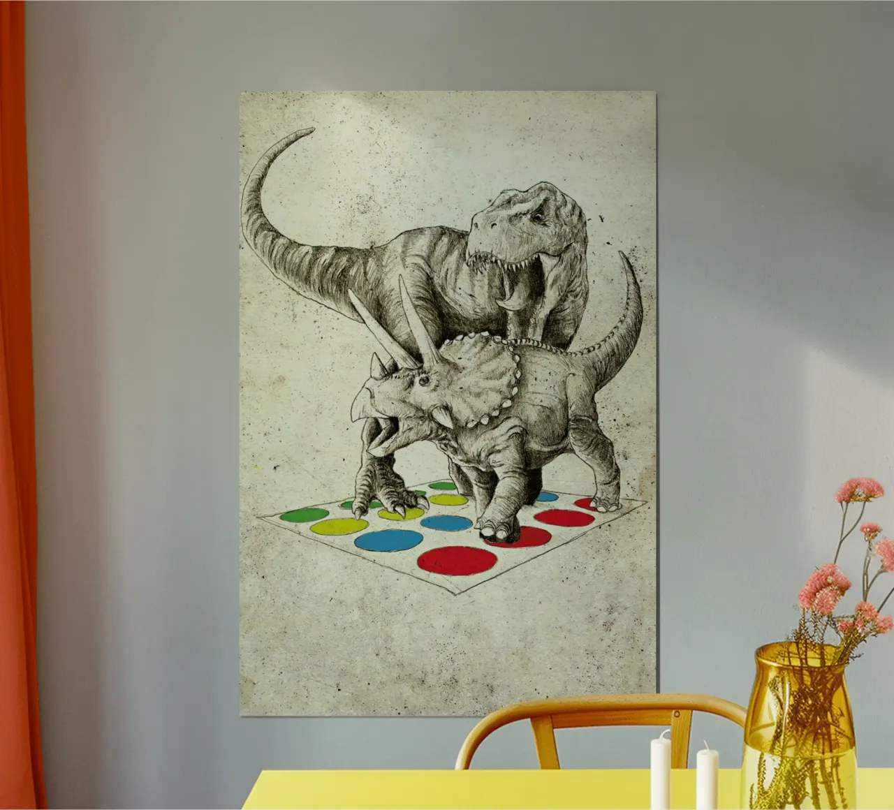 The Ultimate Battle poster con telaio in plastica da DinoMike