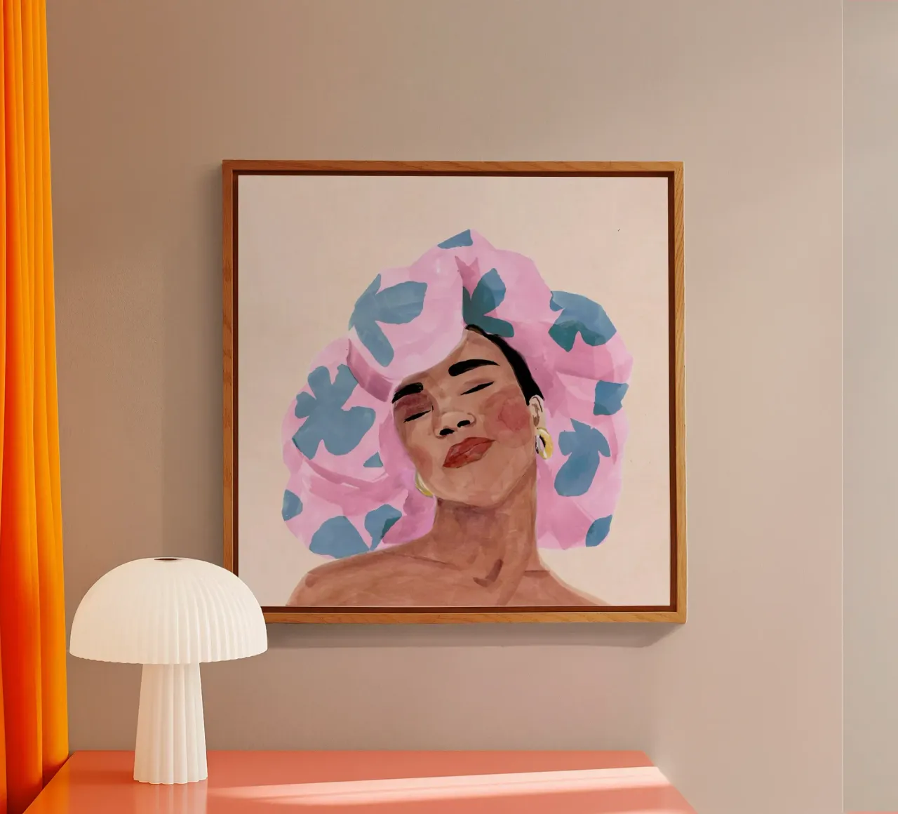 Hat Girl plexiglass da Laura Page