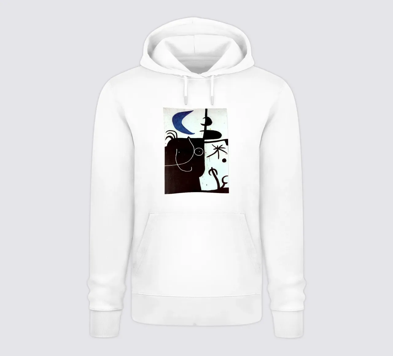 Donna davanti alla luna 1974 felpa con cappuccio da Danielshop
