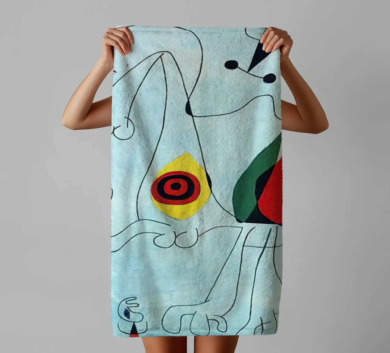 Miró Red Dots towel by Danielshop