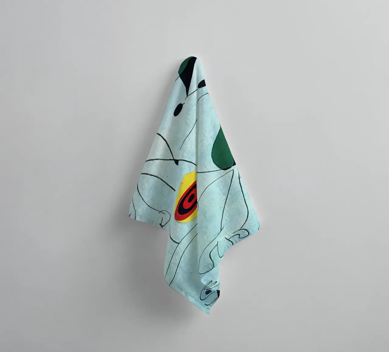 Miró Red Dots towel by Danielshop