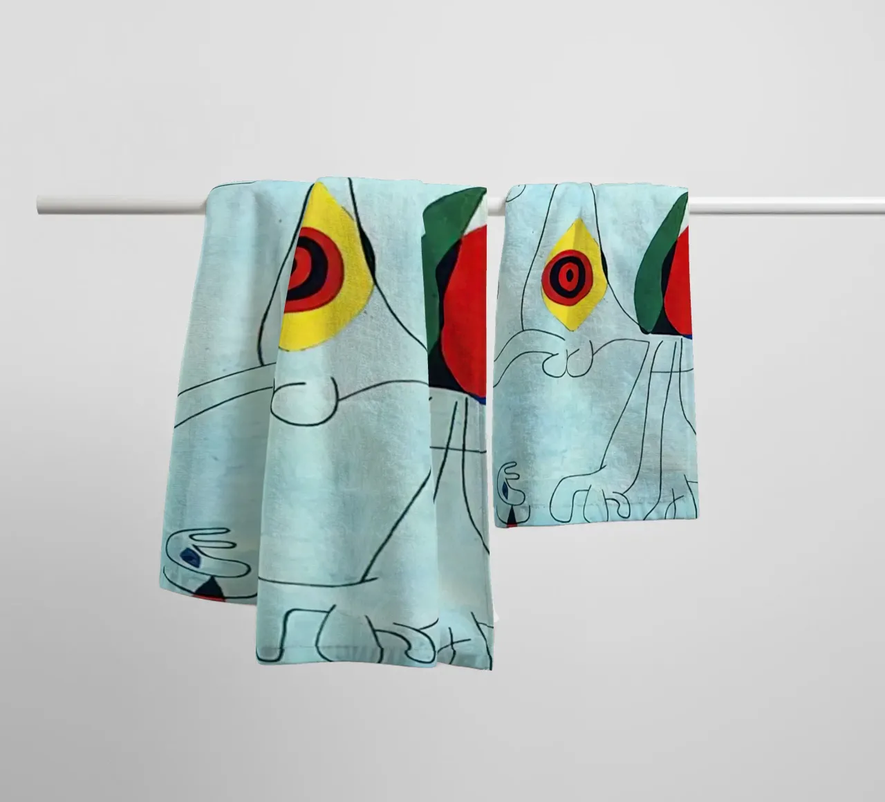 Miró Red Dots towel by Danielshop