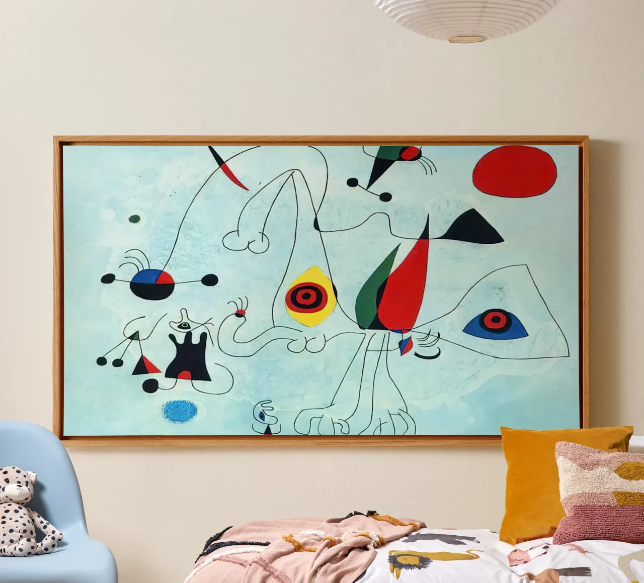 Miró Red Dots canvas by Danielshop