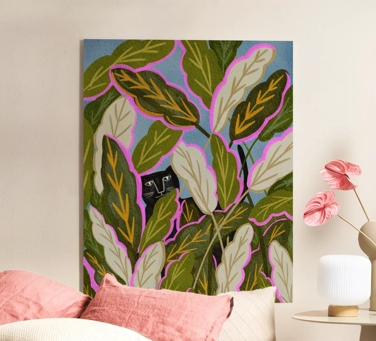 Schwarzer Panther Acryl-Glas von Nikita Jariwala