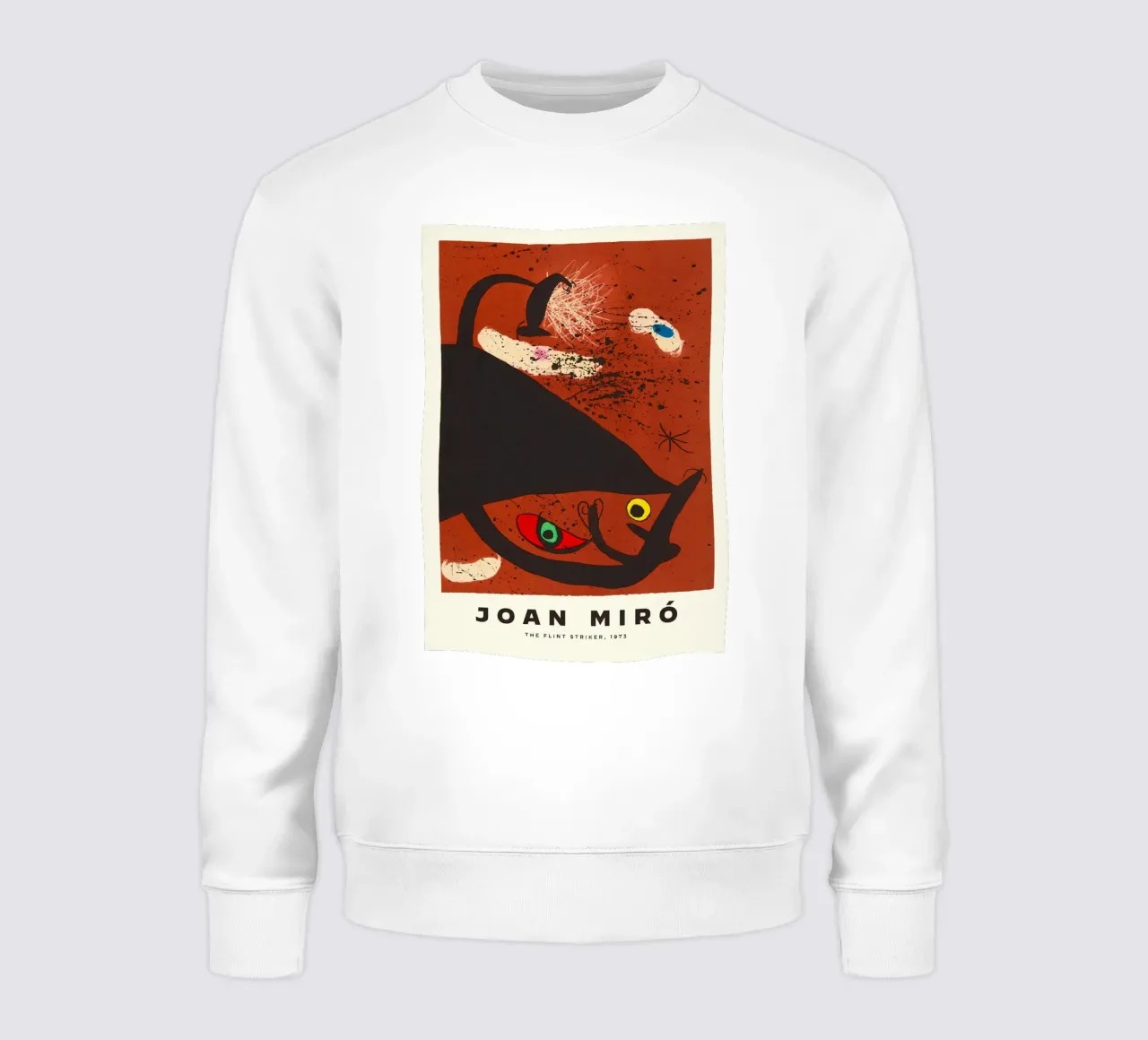 Joan Miro L'attaccante di selce 1973 felpa da Danielshop