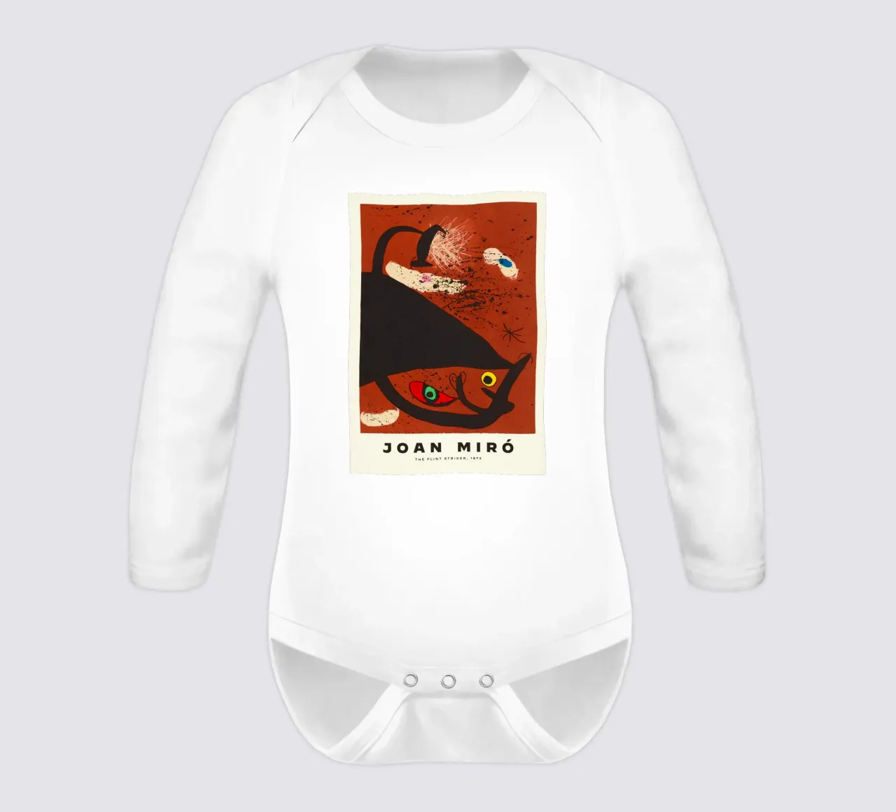 Joan Miro The Flint Striker 1973 long-sleeve baby romper by Danielshop