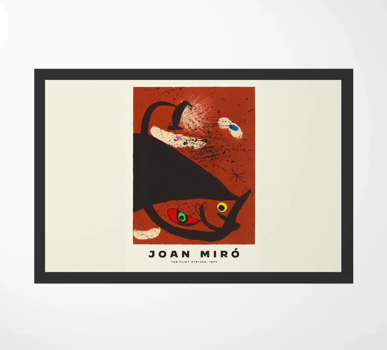Joan Miro L'attaccante di selce 1973 zerbino da Danielshop