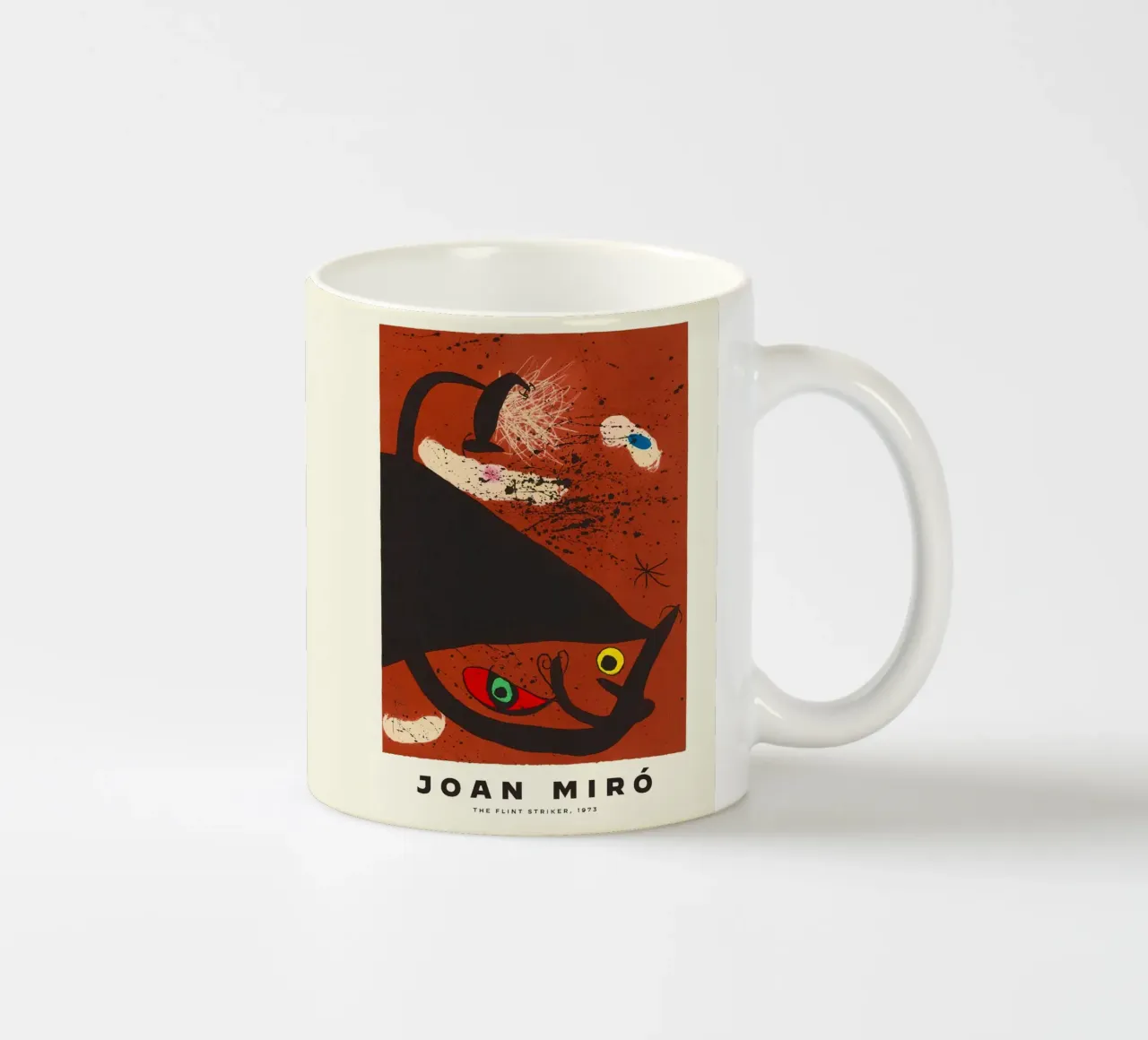 Joan Miro L'attaccante di selce 1973 tazza in ceramica da Danielshop