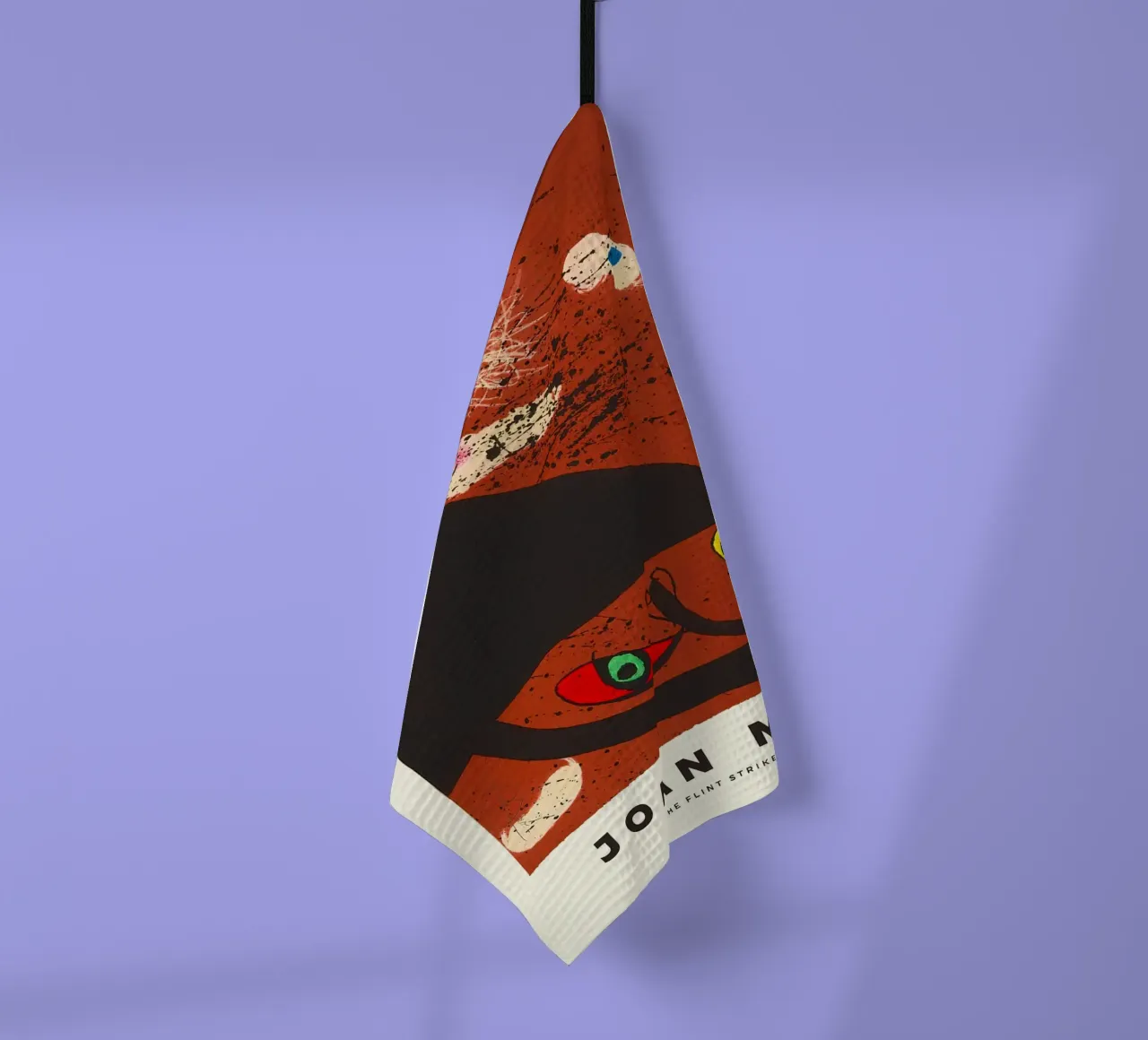 Joan Miro L'attaccante di selce 1973 canovaccio da cucina da Danielshop