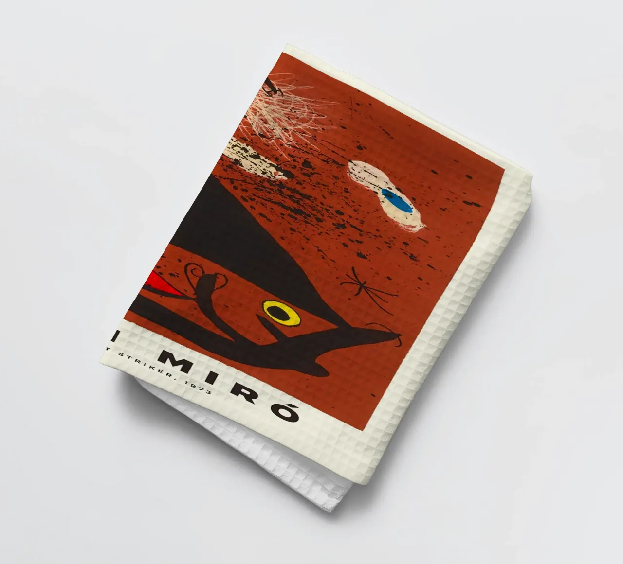 Joan Miro L'attaccante di selce 1973 canovaccio da cucina da Danielshop